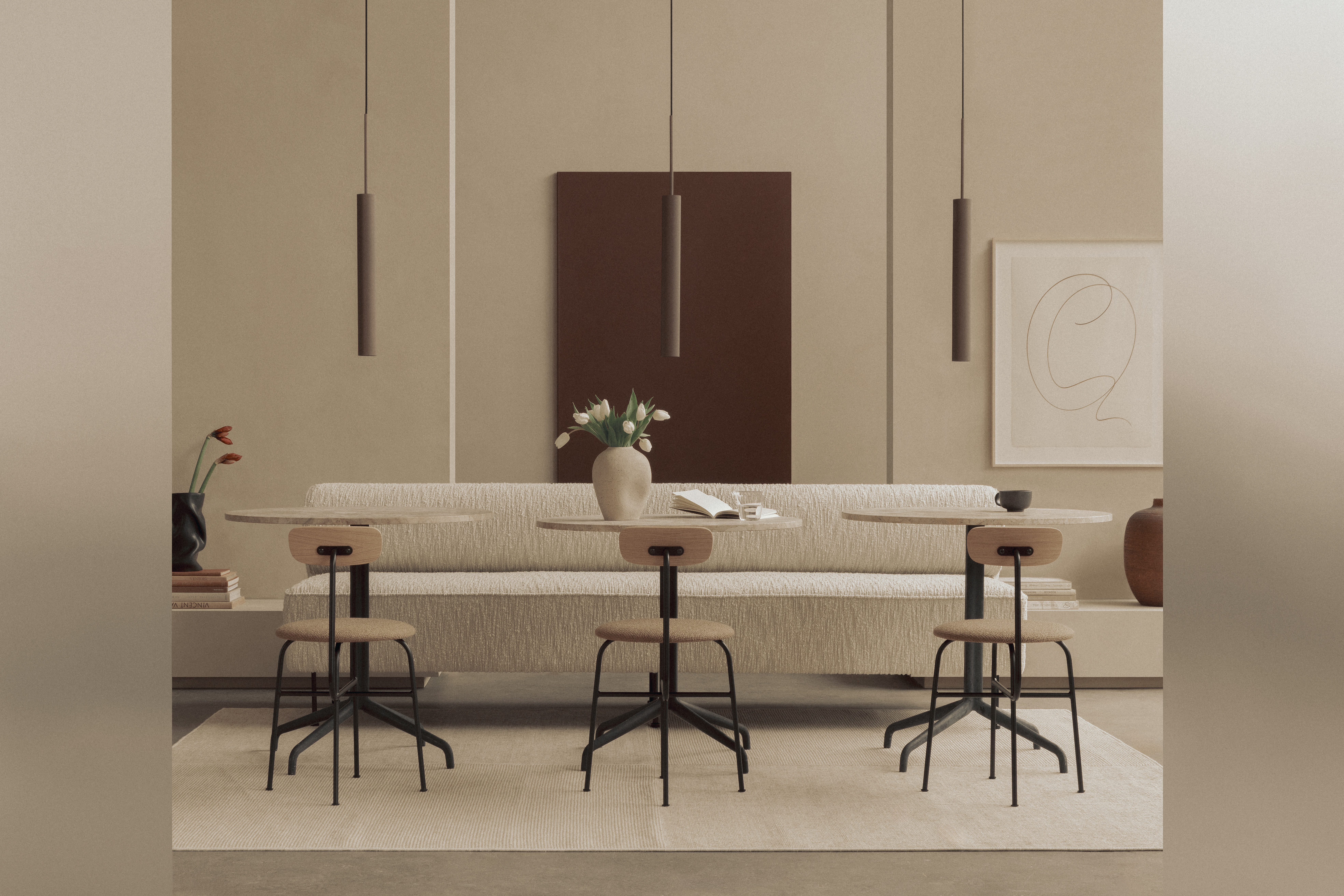 audo-eave-dining-banquette-harbour-column-dining-table-tubulaire-pendant-large-afteroom-dining-chair-34